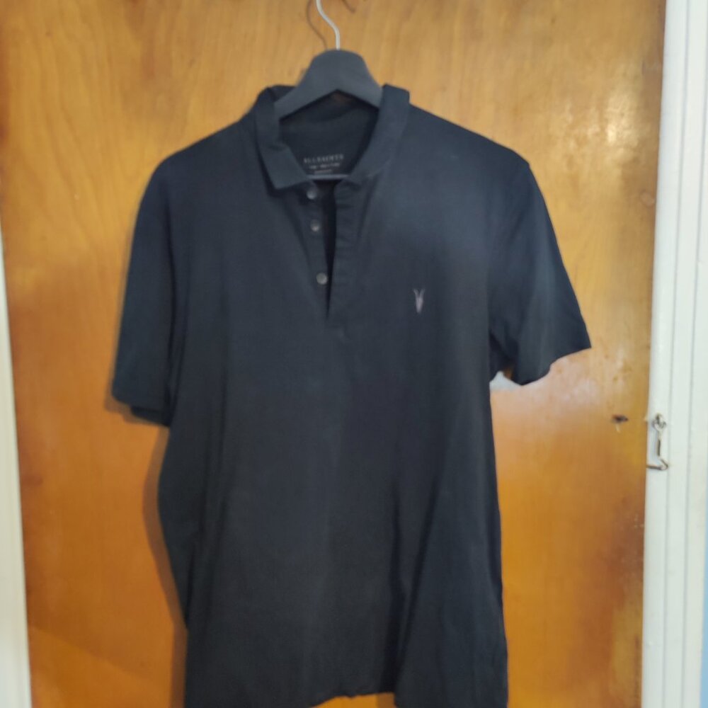 ALLSAINTS Brace Slim Fit Solid Polo